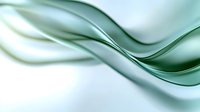 Elegant flowing green and white waves create smooth abstract curves against light background, suitable for modern business presentations and luxury branding designs.