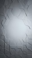 Abstract geometric hexagonal pattern with interconnected polygonal shapes in grayscale tones, featuring a luminous center ideal for corporate backgrounds and technology designs.