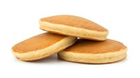 Isolated golden-brown filled pastry cookies stacked on white background, ready for bakery, food packaging, menu design, and culinary marketing materials.
