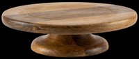 Wooden cake stand isolated on transparent background, ready for stickers, print on demand, T-shirt design, clipart, sublimation, and digital craft projects.