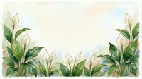 Watercolor botanical frame with green leaves and buds on soft pastel background for spring designs, wedding invitations, and natural branding projects.
