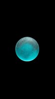 Turquoise glowing sphere with textured surface isolated on transparent background, ready for t-shirts, stickers, clipart, and print-on-demand designs.