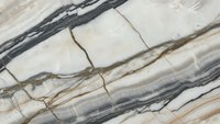 Elegant marble surface with flowing gray and beige veins creating natural stone texture for luxury interior design and architectural applications.