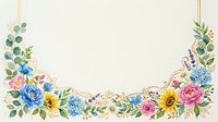 Floral wreath with roses, sunflowers, and hydrangeas on isolated transparent background, ready for wedding invitations, greeting cards, and design projects.