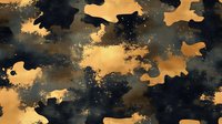 Abstract golden and black watercolor pattern with organic shapes and splashes creates dramatic contrast and luxurious texture for creative design projects.