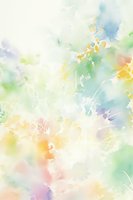 Soft pastel watercolor splashes in gentle spring colors create dreamy abstract background with delicate paint splatters and flowing organic shapes.