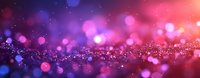 Abstract glittery background with purple and pink bokeh lights creating magical sparkle effect for festive designs and celebrations.