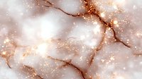 Luxurious marble texture with gold kintsugi-style cracks and sparkling glitter effect on soft pink background. Elegant abstract design for luxury branding.