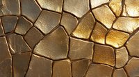 Cracked dry earth texture in golden sunlight showing natural drought pattern. Abstract background of fractured clay soil surface with deep fissures.