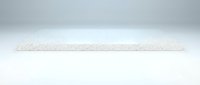 Clear plastic ruler with measurement markings isolated on white background for educational and office supplies design projects.