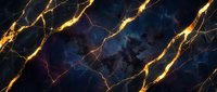 Dark blue marble texture with golden veins and cracks creating luxurious abstract pattern for elegant interior design and premium branding materials.