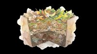 Composting layers cross-section showing organic waste decomposition stages from fresh materials to finished compost, isolated on transparent background for educational graphics, infographics, and environmental design projects.