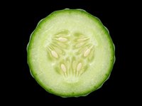 Fresh cucumber slice isolated on transparent background, ready for stickers, t-shirt design, print on demand, sublimation, and clipart projects.