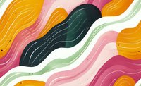 Abstract flowing waves in vibrant colors with organic shapes and modern artistic style for contemporary design projects and creative backgrounds.
