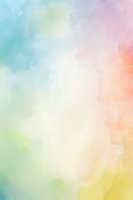 Soft pastel watercolor background with blended turquoise, pink, and yellow hues creating dreamy atmospheric effect. Abstract artistic texture for design projects.