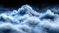 Dramatic storm clouds in dark blue tones against black sky create moody atmospheric background for weather-related designs and nature concepts.
