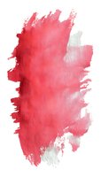 Vibrant coral watercolor splash on white background, abstract artistic texture for greeting cards, wedding invitations, and digital designs.
