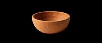 Wooden bowl isolated on transparent background, ready for design use on t-shirts, clipart, stickers, print-on-demand products, and sublimation projects.