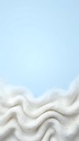 Soft white wavy texture against light blue sky background, isolated design element suitable for backgrounds, overlays, and creative projects.