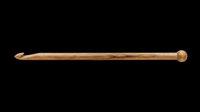 Wooden drumstick with rounded ball tip isolated on transparent background, ready for music design, clipart, t-shirt graphics, print-on-demand products, and sublimation projects.