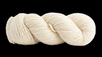 Cream wool yarn skein isolated on transparent background, ready for knitting and craft design use on stickers, t-shirts, print on demand, and sublimation projects.