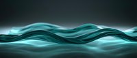 Flowing teal silk waves on dark background, smooth abstract motion texture for luxury design, wallpaper, and creative projects.