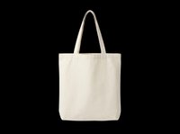 Blank cream canvas tote bag isolated on transparent background, ready for custom design, printing, sublimation, and merchandise creation for retail and promotional use.