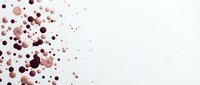 Abstract burgundy and pink watercolor splashes and dots scattered on white background creating artistic paint splatters for creative design projects.