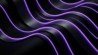 Neon purple glowing waves flow across dark textured surface, creating modern abstract background for digital design, wallpapers, and contemporary visual projects.