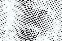 Abstract halftone dot pattern in black and white creating dynamic gradient effect for modern graphic design and print media backgrounds.