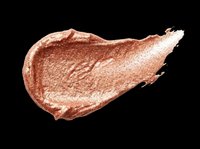 Rose gold metallic makeup smear isolated on transparent background, ready for beauty design, stickers, print on demand, sublimation, and T-shirt use.