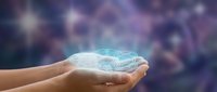 Human hand holding glowing digital brain hologram against blurred background, representing artificial intelligence, technology innovation, and future computing solutions.