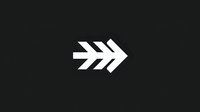 Minimalist white arrow symbol on black background, representing direction, progress, or forward movement for modern graphic design projects.