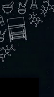 Chemistry laboratory equipment and molecular structures on dark background with copy space for scientific research and education materials.