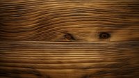 Natural brown wooden texture with wavy grain pattern and knots creating organic lines across aged timber surface. Suitable for interior design projects.