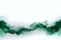Emerald green watercolor wash creates ethereal flowing abstract pattern on white background, suitable for modern wall art and creative design projects.