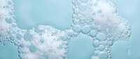 Abstract aqua blue bubble formation with translucent spheres creating organic flowing patterns for modern design backgrounds and digital art projects.
