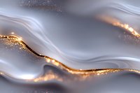 Elegant flowing waves of silver and gold with glittering sparkles create luxurious abstract background pattern. Smooth metallic texture with shimmering light effects.