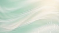 Soft pastel green and cream abstract waves flowing smoothly across canvas creating dreamy ethereal atmosphere for wellness spa meditation backgrounds.