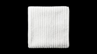 White ribbed fabric texture isolated on transparent background, ready for t-shirt design, sublimation, print-on-demand products, stickers, and digital design projects.