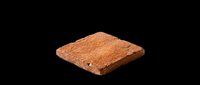 Rustic terracotta stone tile isolated on transparent background, ready for T-shirt design, stickers, clipart, print on demand, and sublimation projects.