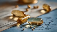 Treasure map with golden coins and magnifying glass for adventure hunting and pirate exploration themes in warm lighting setup.