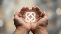 Hands holding glowing paragraph symbol, representing legal services, law firm branding, justice concepts, and business law solutions for websites and marketing materials.