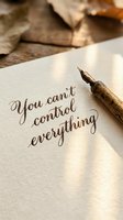 Vintage fountain pen with handwritten motivational quote on aged paper with warm lighting and old books in background for journaling and writing projects.