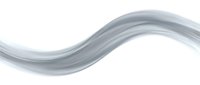Smooth silver wave flow on white background, elegant gray swirl motion blur for modern banner, presentation, or web design.