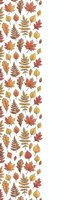Seamless autumn leaves pattern with maple, oak and birch foliage in warm colors on white background. Repeating fall botanical design for seasonal decor.