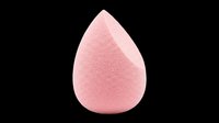 Pink makeup sponge blender isolated on transparent background, ready for beauty clipart, T-shirt design, stickers, print on demand, and sublimation projects.