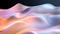 Abstract flowing waves with soft gradient colors in pink purple and orange tones creating smooth liquid motion for modern digital backgrounds.