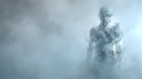 Abstract human figure dissolving into smoke and mist, representing transformation, loss, or ethereal concepts. Suitable for editorial, wellness, and conceptual design projects.