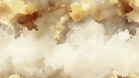 Abstract watercolor background in warm sepia and brown tones with soft cloudy texture and organic shapes creates atmospheric artistic backdrop for design projects.